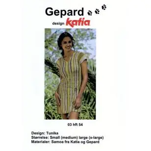 Gepard mønster Tunika - Strikopskrifter 50%