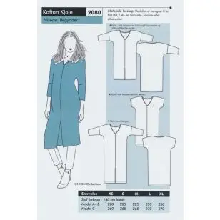 Onion 2080- Kaftan Kjole - Snitmønstre Onion til voksne