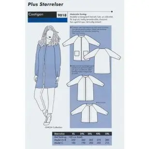 Onion 9018 Plus -Coatigan - Snitmønstre Onion til voksne