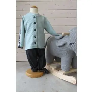 Babysæt Onion 10021 i quiltet strik og jersey i cowboy-look - Inspiration