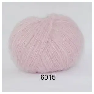 Hjerte Light Mohair fv. 6015 i støvet lys violet - P: 5-6 - Hjerte Light Mohair