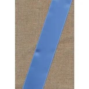 Satinbånd lyseblå 40 mm. - Silkebånd/ Satinbånd