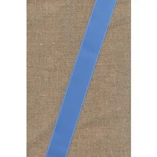 Satinbånd lyseblå 25 mm. - Silkebånd/ Satinbånd