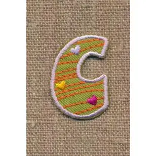 C - Bogstaver til påstrygning - Motiver med bogstaver og tal