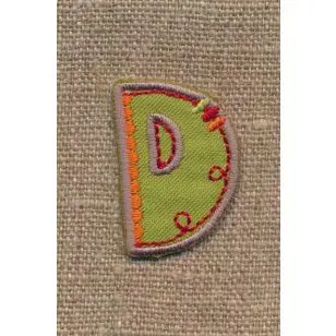 D - Bogstaver til påstrygning - Motiver med bogstaver og tal