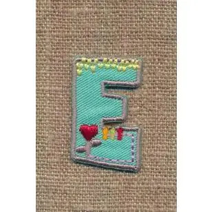 E - Bogstaver til påstrygning - 