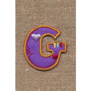 G - Bogstaver til påstrygning - Motiver med bogstaver og tal