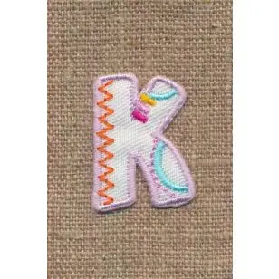 K - Bogstaver til påstrygning - Strygemærker og Motiver