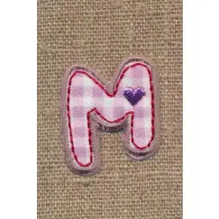 M - Bogstaver til påstrygning - Motiver med bogstaver og tal