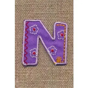 N - Bogstaver til påstrygning - Motiver med bogstaver og tal