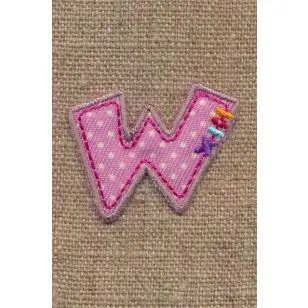 W - Bogstaver til påstrygning - Motiver med bogstaver og tal