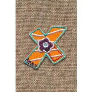 X - Bogstaver til påstrygning - Motiver med bogstaver og tal