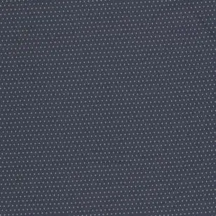 Viskose foer med i støvet blå med vævet sølvgrå prik - Foer
