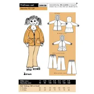 Onion 20038 -Welness-sæt - Snitmønstre Onion til børn