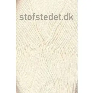 Lana Cotton 212- Uld-bomuld i Knækket hvid - P: 3-3½ - Lana 212 Uld/Bomuld