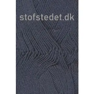 Lana Cotton 212- Uld-bomuld i Mørk grå-blå - P: 3-3½ - Lana 212 Uld/Bomuld