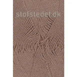Lana Cotton 212- Uld-bomuld i Lysebrun - P: 3-3½ - Lana 212 Uld/Bomuld