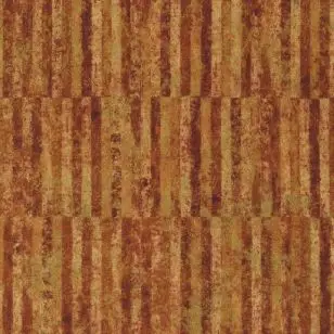 Patchworkstof batik i aflange striber i rust, gylden og guld - 