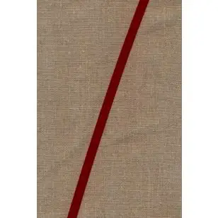 Velourbånd mørk rød 9 mm. - Velourbånd