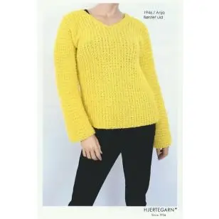 1946 Anja - Børstet uld - Strikopskrifter Dame