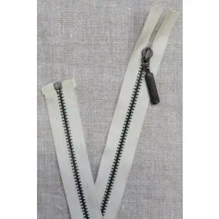 55 cm. delbar lynlås i kit - oxyderet - Lynlåse