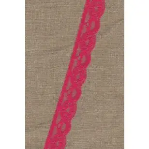 Nylonblonde 30 mm, karminrød - Blonder