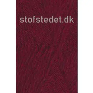 Ragg strømpegarn i meleret mørk rød - P: 5 - Ragg  Strømpegarn