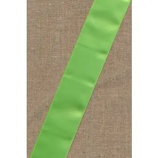 Satinbånd lime 40 mm. - Silkebånd/ Satinbånd