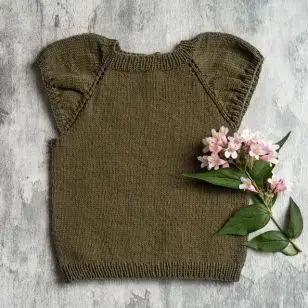 Uldklumpers strikkeopskrift - Festtop Str. 6 mdr-8 år - Strikkeopskrift Uldklumper