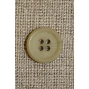 Sart lysegrøn 4-huls knap 15 mm. - Knapper Grøn, gul og orange