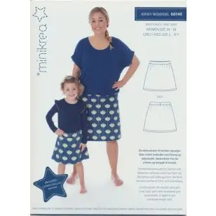 66140 Minikrea Jersey nederdel pige/dame - Snitmønstre Minikrea