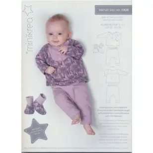11420 Minikrea Babysæt med sko - Snitmønstre Minikrea