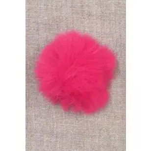 Pels-pompon i akryl i pink, 5 cm. - Pomponer