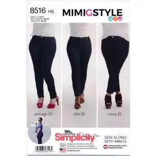 Simplicity 8516 Jeans bukser - Symønstre