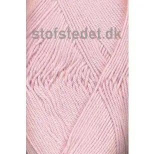 Cotton 8 Hjertegarn i sart støvet lyserød - P: 3-3½ - Cotton 8/4 Hjertegarn