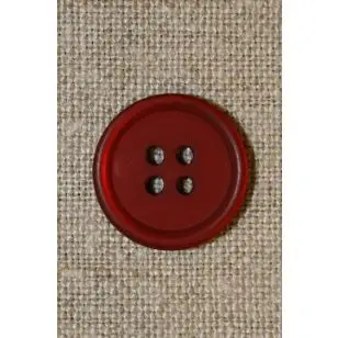 Rød 4-huls knap 17 mm. - Knapper Rød/lyserød/lilla