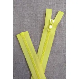 50 cm. delbar plast lynlås i lys gul, YKK - Tilbud lynlåse