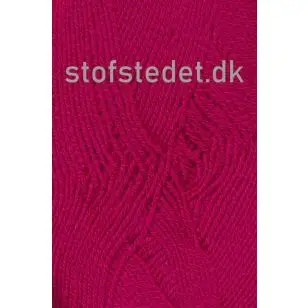 Lana Cotton 212- Uld-bomuld i Mørk pink - P: 3-3½ - Lana 212 Uld/Bomuld