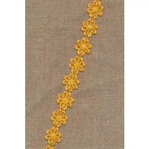 Bånd med marguerit, orange-gul - 