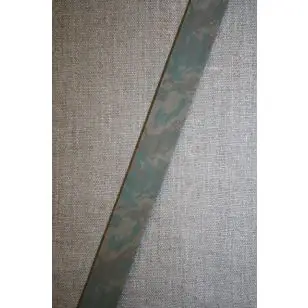 Skråbånd army-look, grøn/beige/brun - Div skråbånd