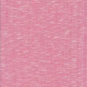 Ribstrikket meleret strik i lyserød og hvid - Tilbud metervare