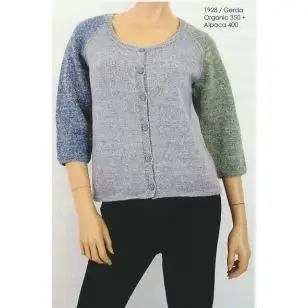 1928 Gerda - Organic 350 & Alpaca 400 - Strikopskrifter Dame