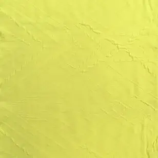 Rest Strik med rude mønster lime-gul, 85 cm. - Stof rester