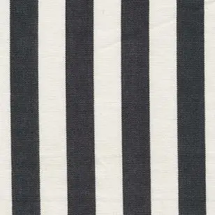 Liggestole stof stribet sort/off-white - 