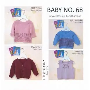 Hæfte baby no. 68 i Lana og Blend Bamboo - Strikopskrifter baby