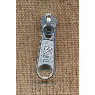 Lynlås-skyder sølv, 6 mm - Lynlåse