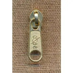 Lynlås-skyder guld, 6 mm - 