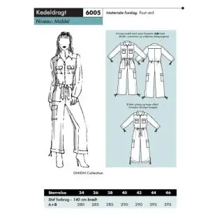 Onion 6005 -Kedeldragt - Div. f.eks. heldragt, tasker