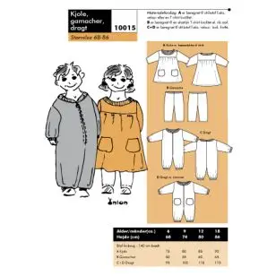 Onion 10015 -Kjole, gamacher, dragt - Snitmønstre Onion til børn