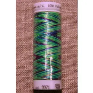 Broderitråd Mettler, multi grøn-lime-lilla - 